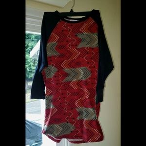 Lularoe Randy Baseball T Large